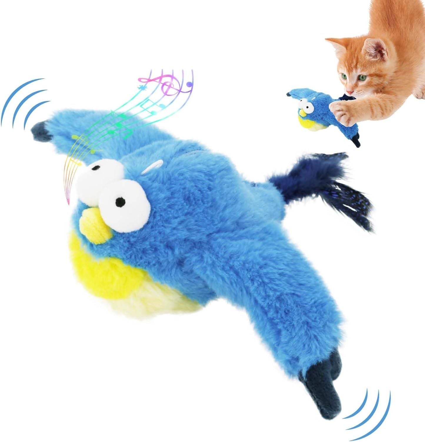 Cat’s New Obsession 🐱 Flying Bird Toy!