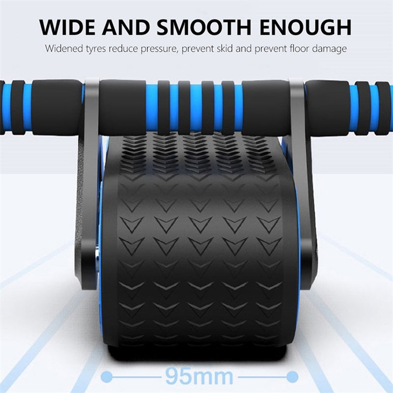 Automatic Rebound Abdominal Roller – Double Wheel Core Trainer