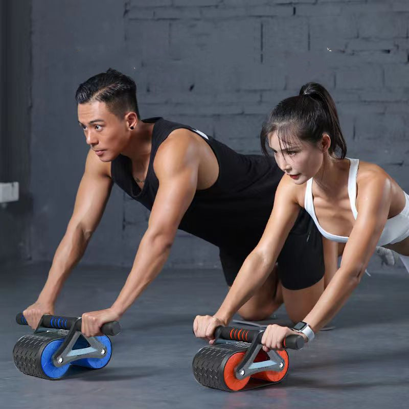 Automatic Rebound Abdominal Roller – Double Wheel Core Trainer