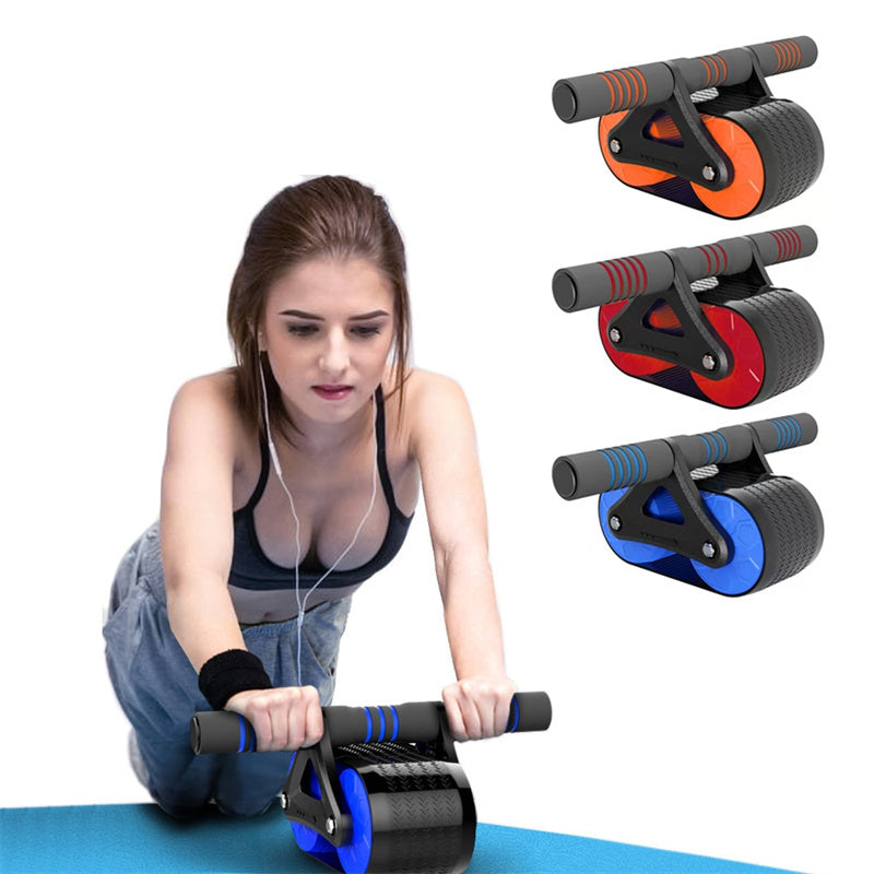 Automatic Rebound Abdominal Roller – Double Wheel Core Trainer