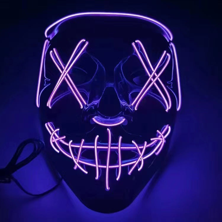 LED Glow V-Shaped Halloween Mask