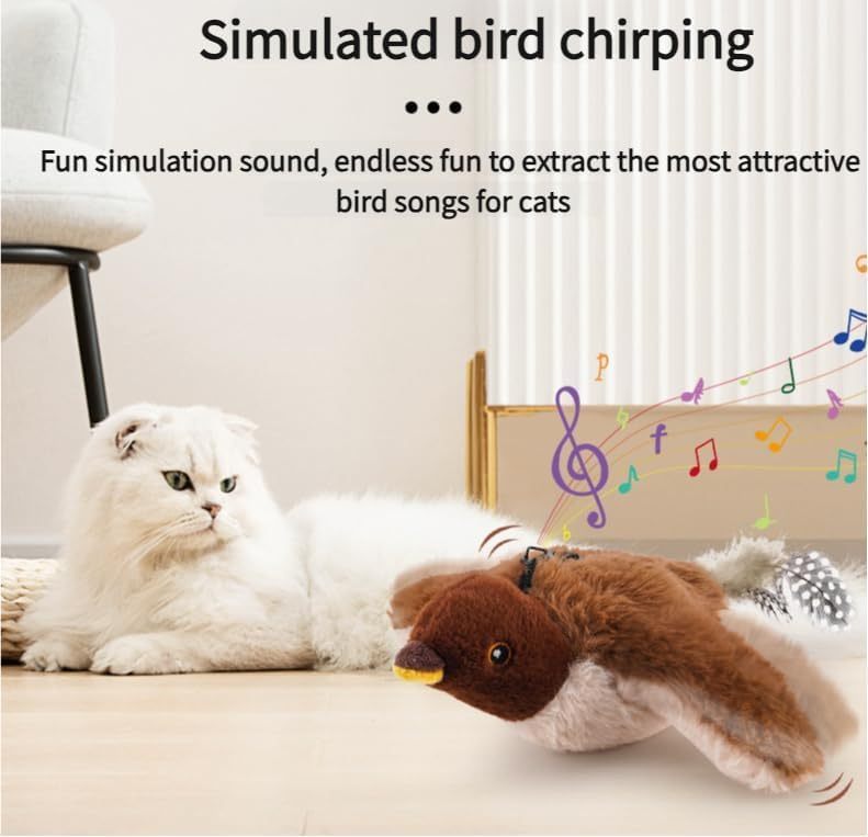Cat’s New Obsession 🐱 Flying Bird Toy!