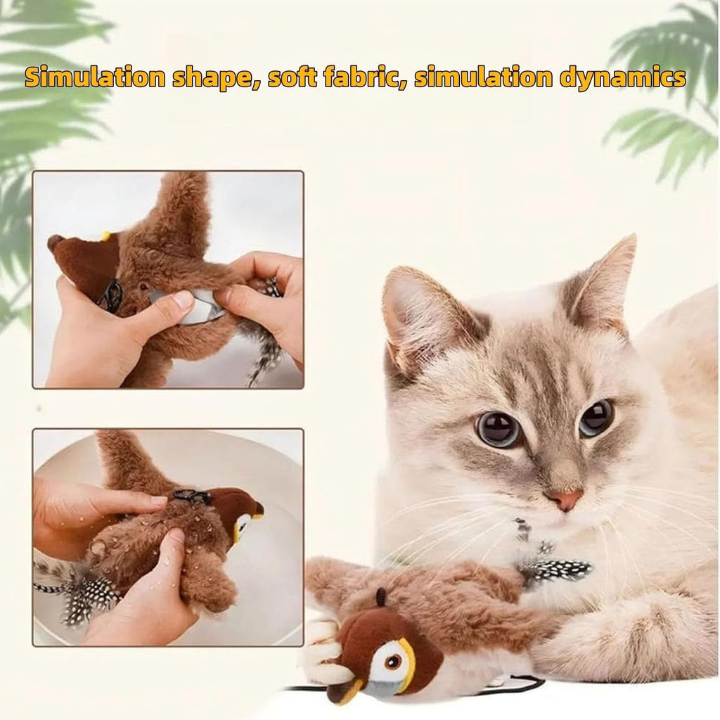 Cat’s New Obsession 🐱 Flying Bird Toy!