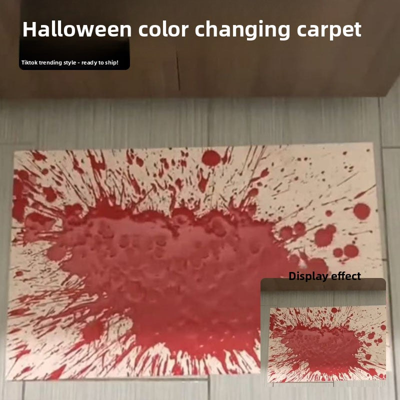 Halloween color-changing carpet spoof props